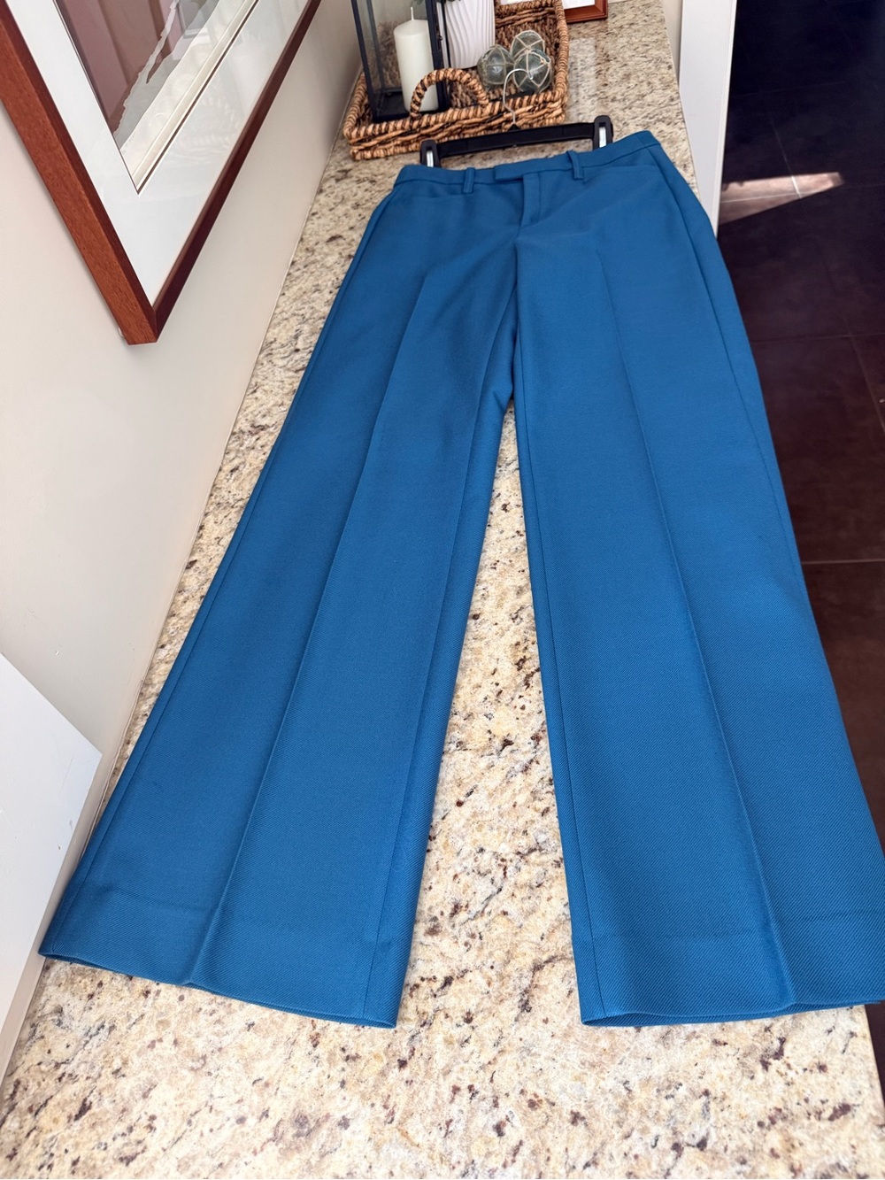 Tall Wide-Leg Banana Republic 100% Wool Trousers